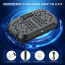 Vibration Plate Exercise Machine - CrazyFeb Vibration Plate for Lymphatic Drainage, Whole Body Vibrating Plate Exercise Machine - Waver Vibration Plate High-Intensity Fitness Equipment for Weight Loss