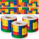 Glenmal 3 rolls 65.6 Feet Building Block Bulletin Board Borders Classroom Borders Colorful Bulletin Board Trim for School Classroom Nursery Room Chalkboard Whiteboard Decoration Office and Home