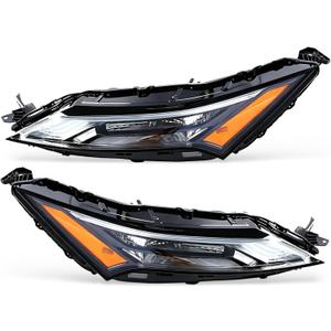 DRL Headlights Assembly Compatible with 2021 2022 2023 Rogue | w/Halogen Turn Light Upper Headlamp 26125-6RR0A 26120-6RR0A Left & Right