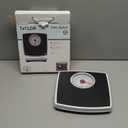 Taylor Battery Free Analog Scales for Body Weight, 330LB Capacity, Easy to Read Large 4.25-inch Dial, 10.3 x 10.6-inch Vinyl Mat Platform, Black