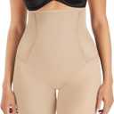Maidenform womens Shapewear High-waist Thigh Slimmer, Tummy Control Thigh Slimmer, Firm Control Shapewear for Women (Small, Latte Lift)