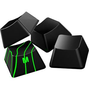 HITIME x XVX Stealth Keycaps - Shine Through Topographic Keycaps, Unique IMD Tech, Phantom Design, for Mechanical Keyboards, 118 Key Set, OEM Profile, Lines and Character Backlit, Side Printed-Black