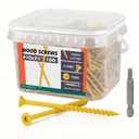 #10x3-1/2 Deck Screws 10lb - 3-1/2 Inch Wood Screws, Rust Resistant, Exterior Epoxy Coated, Outdoor Decking Screws, Torx/Star Drive Head, T25 Star Bit Included