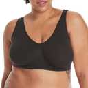 Hanes Women's Cozy Wireless Bra, Full-Coverage Pullover Bra, Seamless T-Shirt Bra XL/XG