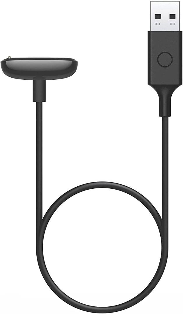 Fitbit Luxe & Charge 5 and Retail Charging Cable, Official Product, Black, Smartphone Fitbit Luxe & Charge 5 and Retail Charging Cable, Official Product, Black, Smartphone