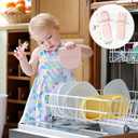 Silicone Foldable Novelty Dinner Plates, Baby Plates Travel Essential with Forks and Spoons, Microwave & Dishwasher Safe, Watermelon