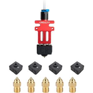 Creality CR-6 SE 3D Printer Parts Hotend Kit, Aluminium Alloy Extruder Hotend Nozzle Kit, with Teflon Tube, MK Nozzle, Heat Block and Silicone Sock for 3D Printer CR-6 SE/CR-6 MAX/CR-5 Pro