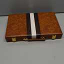 Large Backgammon Sets for Adults - Classic Board Games for 2 Players Adults and Kids - Premium Backgammon Set 15 inch Board and 32 Backgammon Pieces in Quality PU Leather Case - Gift for Man