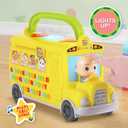 CoComelon Musical Learning Bus, Number and Letter Recognition, Phonetics, Yellow School Bus Toy Plays ABCs and Wheels on the Bus, by Just Play, H 16.6cm X W 30.8cm X D 11.8cm