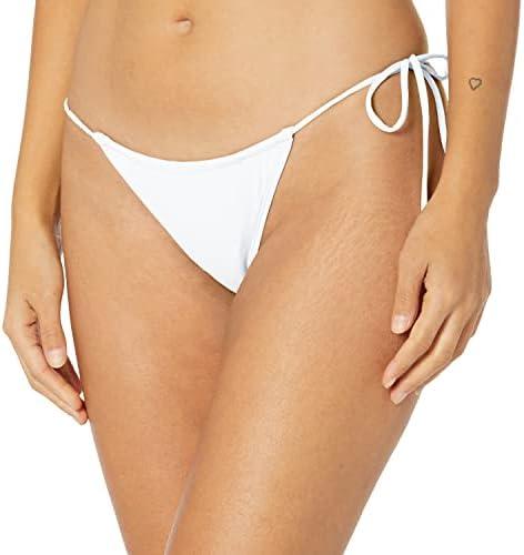 EIDON Women's Standard Cabana Minimal Coverage Tie Side Bikini Bottom Swimsuit, S