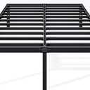 Hafenpo 12 Inch Full Bed Frame - Sturdy Metal Platform Full Size, No Box Spring Needed, Heavy Duty, Easy Assembly, Strong Bearing Capacity, Under Bed Storage, Black