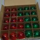 Red Green G40 Replacement Light Bulbs for Christmas Lights, 1 Watt Shatterproof 1.57 Inches LED Globe Light Bulbs for Indoor Outdoor String Lights, E12/C7 Candelabra Base,25Pack