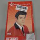 fun shack 50's Men's Black Wig with Sideburns, 1950s Costume Wig for Men, Retro Black Wig for Boys, One Size
