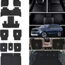 Floor Mats for 2025 Ford Expedition 7 Seats 2nd Row Bucket Seats (Not for Max) & Trunk Mat & Backrest Mat,TPE All Weather Protection 2nd & 3rd Row Covering The Backrest Full Set Accessories