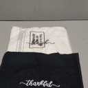 3 Pcs Thanksgiving Black and White Fingertip Towels 100% Cotton Fall Farmhouse Bathroom Hand Towels 12 x 18 in Decorative Embroidery Blessed Thankful Grateful for Gift Home Decor