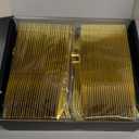 200 Count Heavy Duty Gold Plastic Silverware, 100 Forks, 50 Spoons, 50 Knives, BPA-Free, Heat Resistant, Disposable Plastic Utensils Set Cutlery Set, Plasticware Bulk