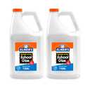 Elmer's White Liquid School Glue, 1 Gallon 2 Count, Washable, #1 Teacher Brand - Arts & Crafts, Teacher Supplies, Great for Making Slime