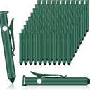 Qualirey 100 Pcs Deer and Rabbit Gopher Control Plant Clips Repellent Plant Clips Device Repels Snakes and Other Injurious Animals Supplies for Outdoors Lawn Garden Yard, Garlic Oil Not Included