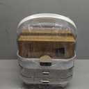 Makeup Organizers for Vanity, Skincare Organizers Cosmetic Display Cases with Transparent Cover, Teen Girls Gift for Bathroom Countertop, Lipstick Organizer (White)