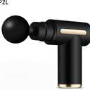 Massage Gun,Deep Tissue Massage Gun for Athletes - Percussion Back Massager for Muscle Pain Relief - Quiet Brushless Motor with 4 Professional Heads - Ideal Christmas Gift for Men & Women, Sleek Black
