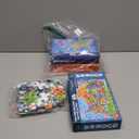 QUOKKA 100 Piece Puzzles for Kids Ages 4-6 - 3 Set Kids Puzzles Ages 6-8 - Learning Map of The United States World Space - Educational Games for 5-8 Years - Toys for 3 Year Old Boys and Girls