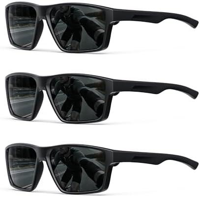 Sports Mens-Sunglasses Women Polarized-Sunglasses-Men: Sun Glasses with UV400 for Driving Running Cycling 2pc
