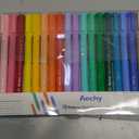 AECHY 18PCS Curve Highlighter Pen Set, Dual Tip Marker Pens with 18 Different Curve Shapes & 18 Colors Mark Lines, Aesthetic Curve Marker Highlighter for Journal Planner School Supplies