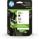 HP Original 65 Tri-Color / 65XL Black Ink Cartridges (2-pk) | Works AMP 100 Series DeskJet 2600, 3700 Series Envy 5000 Series | Eligible for Instant Ink | 6ZD95AN