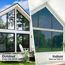 2 x One Way Privacy Window Film,Sun Blocking Window Film with 3 Tools, Heat & UV Blocking Window Tint Film for Home, Easy Install DIY Office Window Covering See Out Not in (17.5 x 78.7 Inch, Black)