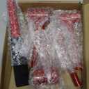 Upgraded Hinge Gap Adjustment Wrench Set, Heavy Door Hinge Adjustment Tool, 4 PCS Hinge Gap Adjusting Wrench, Tools used to adjust the gap between door chains and align door frames (Red - Unthreaded)