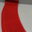 Knitted Christmas Tree Skirt 28Inch Snowflake Design Machine Washable Base Cover for Holiday Decoration (Red)