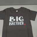 Big Brother Shirts for Toddler Boys 2-5 Years; Heart Graphic Tee; Soft Cotton Short Sleeve T-Shirt