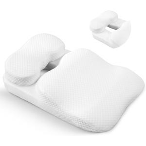 Face Down Pillow After Eye Surgery, BBL Pillows After Surgery for Sleeping, Headrest Position is Fully Adjustable, 3 Layers of Sponge Splicing, Removable and Washable