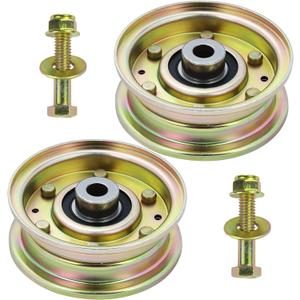 GELASKA 2 Pack 756-04224 Idler Pulley Replaces 756-0981A 756-0981 756-0981B 756 04224 75604224 for Cub Cadet LT1050 LT1042 LT1045 LT1046 LTX1040 LTX1045 LTX1046 LTX1050 L1046 LT2000 LX420 LX425 Decks