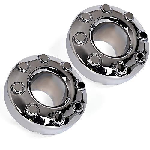 G-PLUS Dually Front 4X4 Open Chrome Wheel Center Hub Cap Compatible with 2005-2018 Ford F350 Replaces 5C3Z1130TA 4 pack