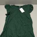 Ezbelle Women's Summer Tank Tops Ruffle Shirts Ribbed Knit Sleeveless Blouse Sexy Tshirt Trendy Outfits (Green, L)