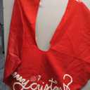 36 Inch Christmas Tree Skirt Red Thick Merry Christmas Skirts for Xmas Trees Rustic Winter Holiday Tree Mat Decoration for Farmhouse Xmas Holiday Home Party Indoor Outdoor Decor (36 Inch)