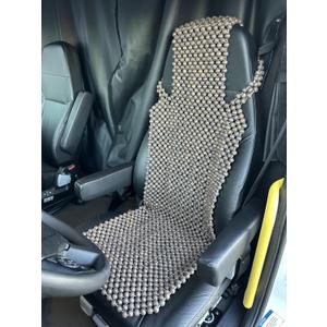 Extra Large Natural Wood Beaded Seat Cover Massaging Cooling Cushion for Truck, Trailer, Van