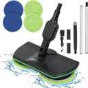 Cordless Electric Mop, 180 Swivel for End Cleaning, Runs 50 Minutes Continuously Powerful Battery, Lightweight Rechargeable Mop for Hardwood/Bathroom/Tile Floor Cleaning