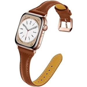 OULUCCI Leather Bands Compatible Apple Watch Bands For Women 38mm 40mm 41mm 42mm 44mm 45mm 46mm 49mm, Top Grain Leather Band Replacement Strap for iWatch Ultra SE SE2 Series 11 10 9 8 7 6 5 4 3 2 1