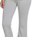 Motherhood Maternity Women's Full Length Roll Over Waist Lightweight Lounge Flare Pregnancy Yoga Pants (Heather Grey)