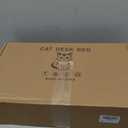 Elevated Cat Desk Bed with Adjustable Mounting for Home or Office Use