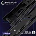 18 Inch Drawer Slides 10 Pairs (20pcs) Side Mount Rails - Heavy Duty Full Extension Ball Bearing – Drawer Slide Glides For Cabinet Kitchen, Dresser Runners - Draw slides Sliders 100Lb Capacity