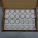 Housecret 15 Pack Warm White Unscented Clear Glass Filled Votive Candles. Hand Poured Wax Candle Ideal Gifts for Aromatherapy Spa Weddings Birthdays Holidays Party