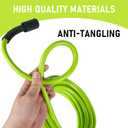Hourleey Pressure Washer Hose 50 FT, 3600 PSI Flexible Kink Resistant Power Washer Hose Replacement, 1/4" Quick Connect Pressure Hose Extension, Green