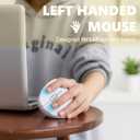 Urby Left Handed Mouse, Vertical Left Handed Ergonomic Wireless Mouse, Ideal for Lefty Users, Gaming & Office Use, Compatible with Windows/macOS/iPadOS. White