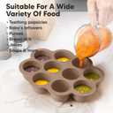 KeaBabies Silicone Food Freezer Trays with Lid, 2oz x 10 Pods Baby Food Storage Containers, Easy Puree Meal Prep, Breast Milk Silicone Freezer Molds, Dishwasher, Microwave Safe, BPA-Free (Chai Latte)