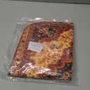 Shaped Toilet Rug - Super Absorbent & Non-Slip Bathroom Rug, Soft Plush Toilet Surround Mat, Machine Washable, Fits Standard Toilet Base 16x20 Inch, Boho Style