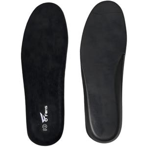 8Fans PU Insoles for Men & Women  Thick & Thin Comfort Shoe Inserts, Shock Absorbing Cushion, Arch Support Insoles for Hunting Boots, Work Shoes & Daily Footwear (Black, US8(Thin)