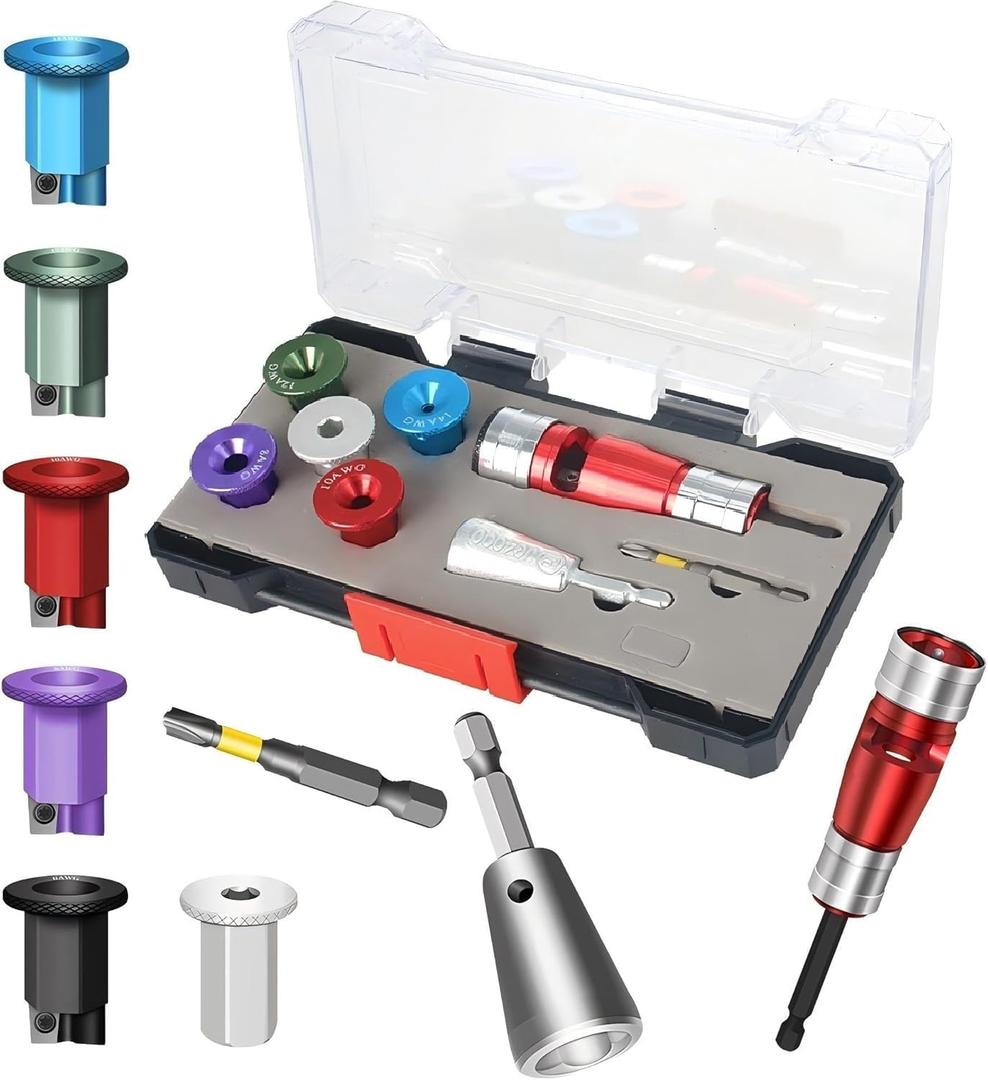 Wire Stripper for Drill,Wire Stripping and Twisting Tool for 6/8/10/12/14AWG,Portable Wire Nut Twister for Power Drill,Cable Quick Twister Tool and Connector8pcs